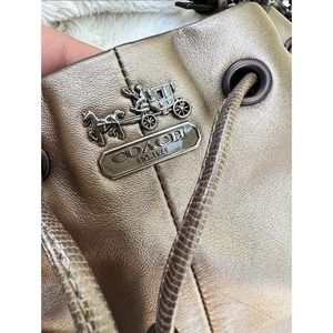Coach Vintage Bag Metallic Gold